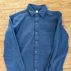XS American Apparel Flannel, blue.